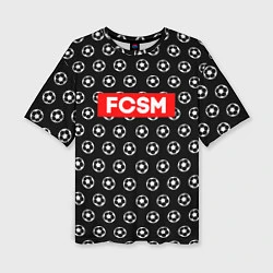 Женская футболка оверсайз FCSM Supreme