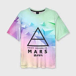 Женская футболка оверсайз 30 Seconds to Mars