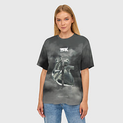 Футболка оверсайз женская TFK Incomplete, цвет: 3D-принт — фото 2