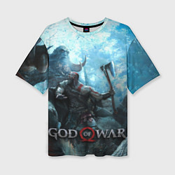 Женская футболка оверсайз God of War: Dynasty