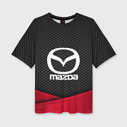 Женская футболка оверсайз Mazda: Grey Carbon