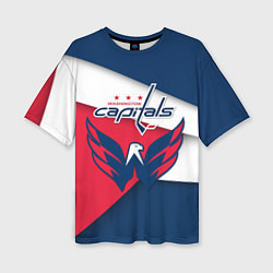 Женская футболка оверсайз Washington Capitals