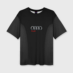 Женская футболка оверсайз Audi Carbon