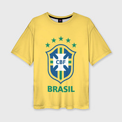 Женская футболка оверсайз Brazil Team