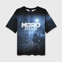 Женская футболка оверсайз Metro Exodus: Dark Moon