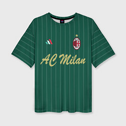 Женская футболка оверсайз AC Milan: Green Form