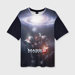 Женская футболка оверсайз Mass Effect 3