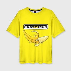 Женская футболка оверсайз Brazzers: Yellow Banana