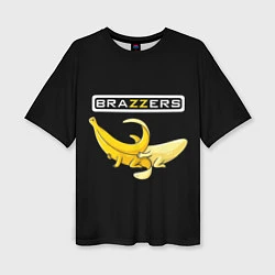 Женская футболка оверсайз Brazzers: Black Banana