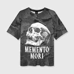 Женская футболка оверсайз Memento Mori