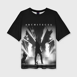 Женская футболка оверсайз Architects: Black Metal