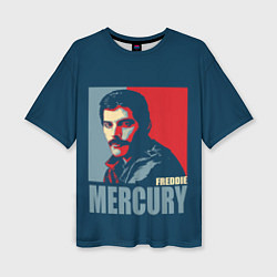 Футболка оверсайз женская Queen: Freddie Mercury, цвет: 3D-принт