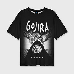 Женская футболка оверсайз Gojira: Magma