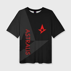 Женская футболка оверсайз Astralis: Dark Style