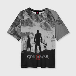 Женская футболка оверсайз God of War: Grey Day