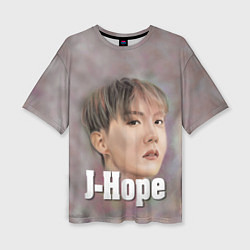 Футболка оверсайз женская BTS J-Hope, цвет: 3D-принт