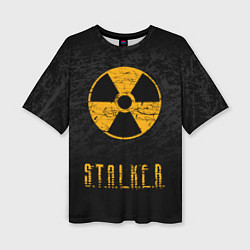 Женская футболка оверсайз STALKER: Radioactive