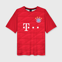 Футболка оверсайз женская FC Bayern: Home 19-20, цвет: 3D-принт