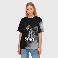Футболка оверсайз женская Slipknot: Shadow Smoke, цвет: 3D-принт — фото 2