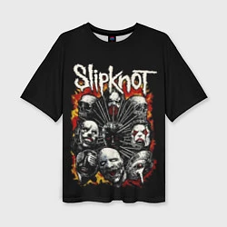 Женская футболка оверсайз Slipknot: Faces