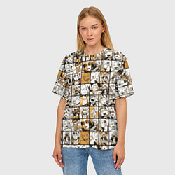 Футболка оверсайз женская BOKU NO HERO ACADEMIA MHA МОЯ ГЕРОЙСКАЯ АКАДЕМИЯ, цвет: 3D-принт — фото 2