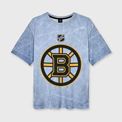 Футболка оверсайз женская Boston Bruins: Hot Ice, цвет: 3D-принт
