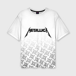 Футболка оверсайз женская METALLICA, цвет: 3D-принт