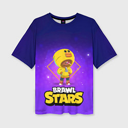 Женская футболка оверсайз Brawl Stars Leon