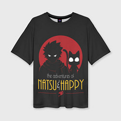 Женская футболка оверсайз Хвост Феи Natsu i Happy