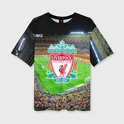 Футболка оверсайз женская FC Liverpool, цвет: 3D-принт