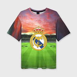 Женская футболка оверсайз FC Real Madrid