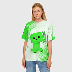 Футболка оверсайз женская MINECRAFT CREEPER, цвет: 3D-принт — фото 2