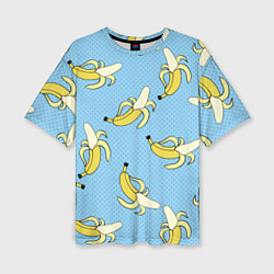 Женская футболка оверсайз Banana art