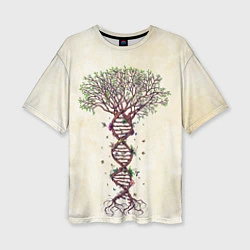 Женская футболка оверсайз Дерево жизни