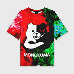 Женская футболка оверсайз MONOKUMA