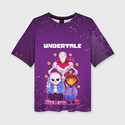 Женская футболка оверсайз UNDERTALE