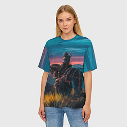 Футболка оверсайз женская The Witcher, цвет: 3D-принт — фото 2