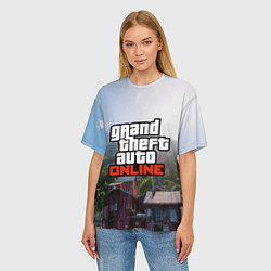 Футболка оверсайз женская GTA Online, цвет: 3D-принт — фото 2