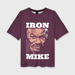 Женская футболка оверсайз Mike Tyson