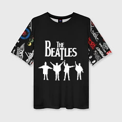 Женская футболка оверсайз Beatles