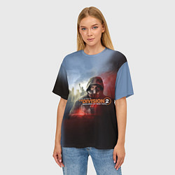 Футболка оверсайз женская The Division 2, цвет: 3D-принт — фото 2