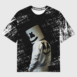 Женская футболка оверсайз Marshmello