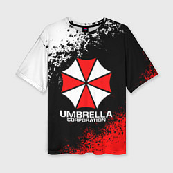 Женская футболка оверсайз RESIDENT EVIL UMBRELLA