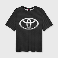 Женская футболка оверсайз Toyota carbon