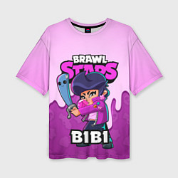 Женская футболка оверсайз BRAWL STARS BIBI