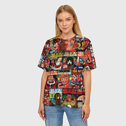 Футболка оверсайз женская ЧЕРНОЕ ЗЕРКАЛО, цвет: 3D-принт — фото 2