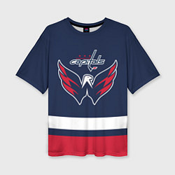 Женская футболка оверсайз Вашингтон Кэпиталз