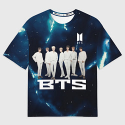 Футболка оверсайз женская BTS, цвет: 3D-принт