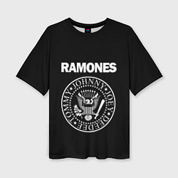 Женская футболка оверсайз RAMONES
