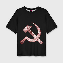Женская футболка оверсайз Anime USSR